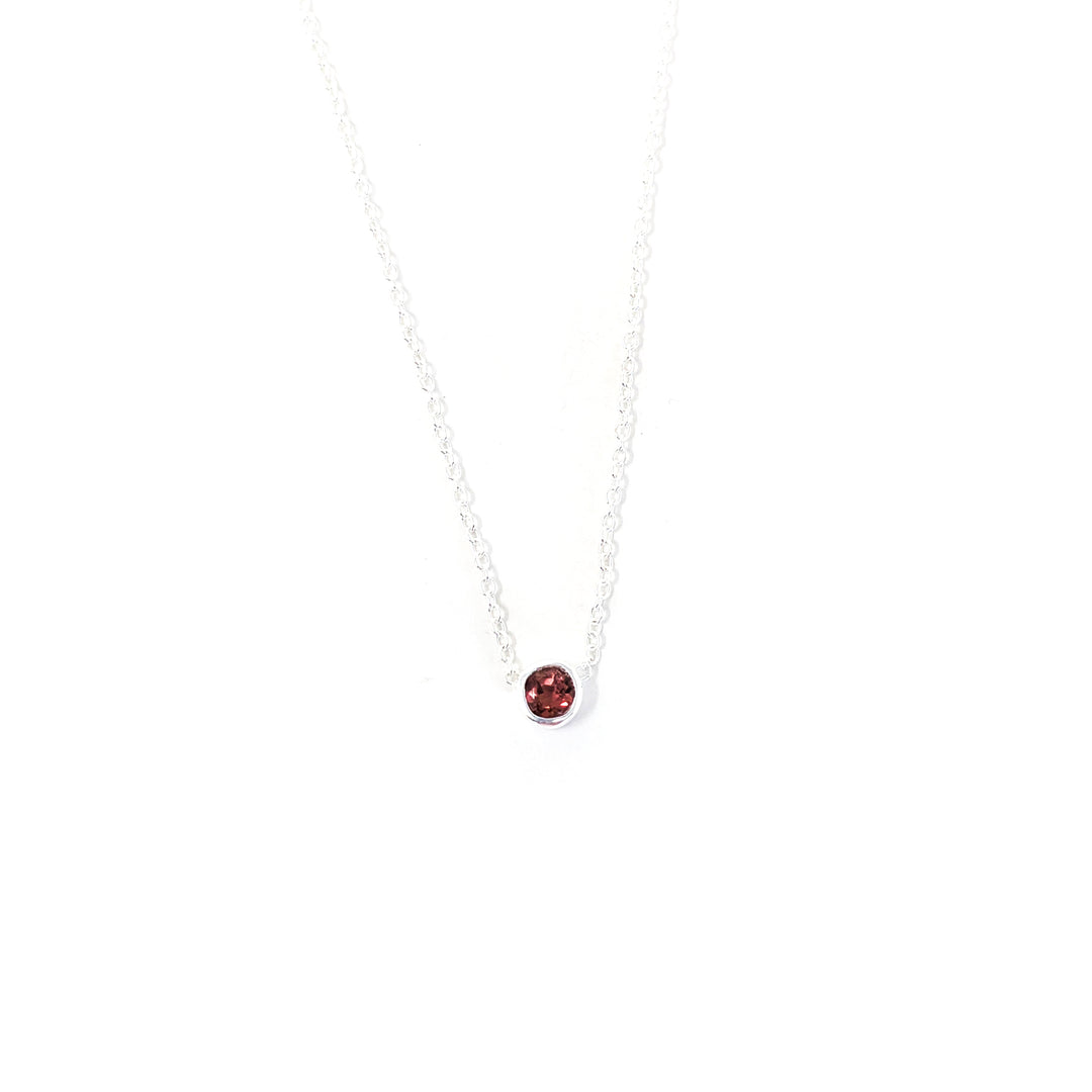 Birthstone Necklace October Tourmaline
