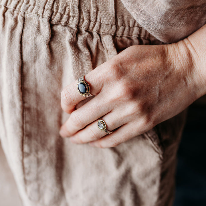 Boho Oblong Garnet