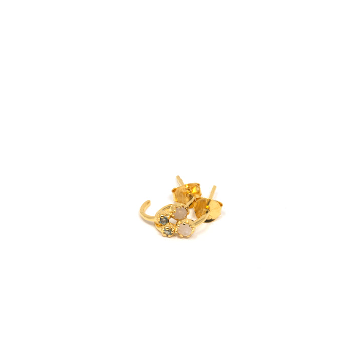 Dainty Hoop Blue Topaz