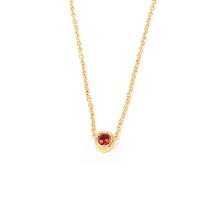 Birthstone Necklace July Ruby