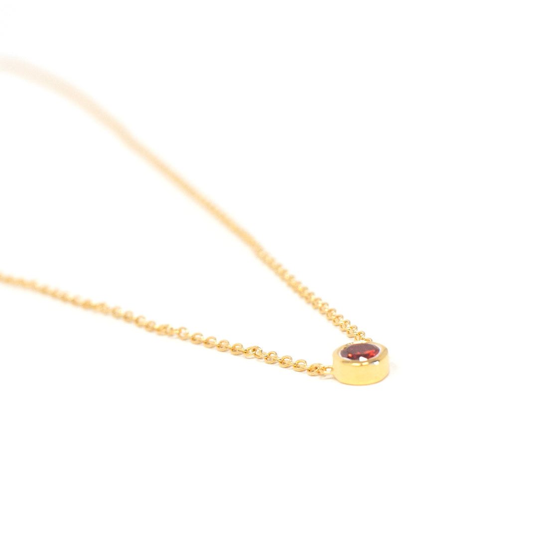 Birthstone Necklace July Ruby