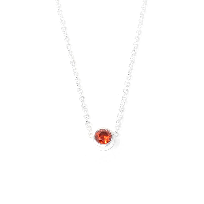 Birthstone Necklace July Ruby