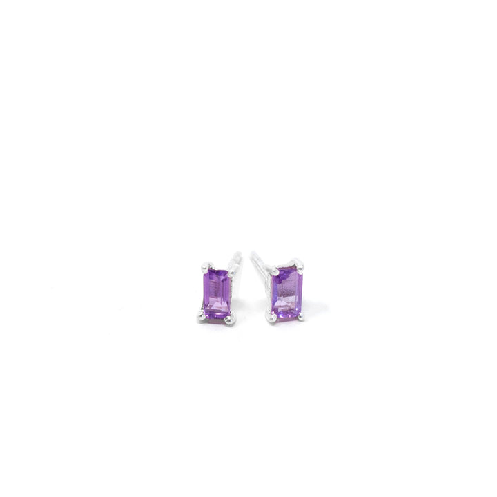 Birthstone Stud February Amethyst