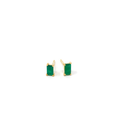 Birthstone Stud May Emerald