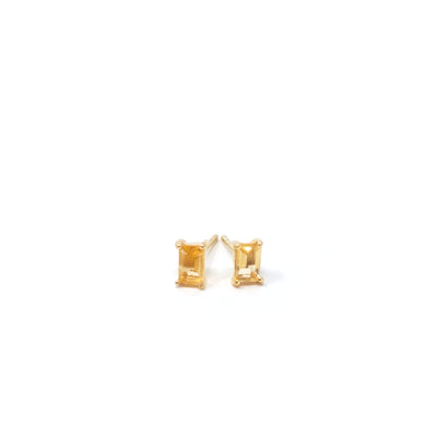 Birthstone Stud November Citrine