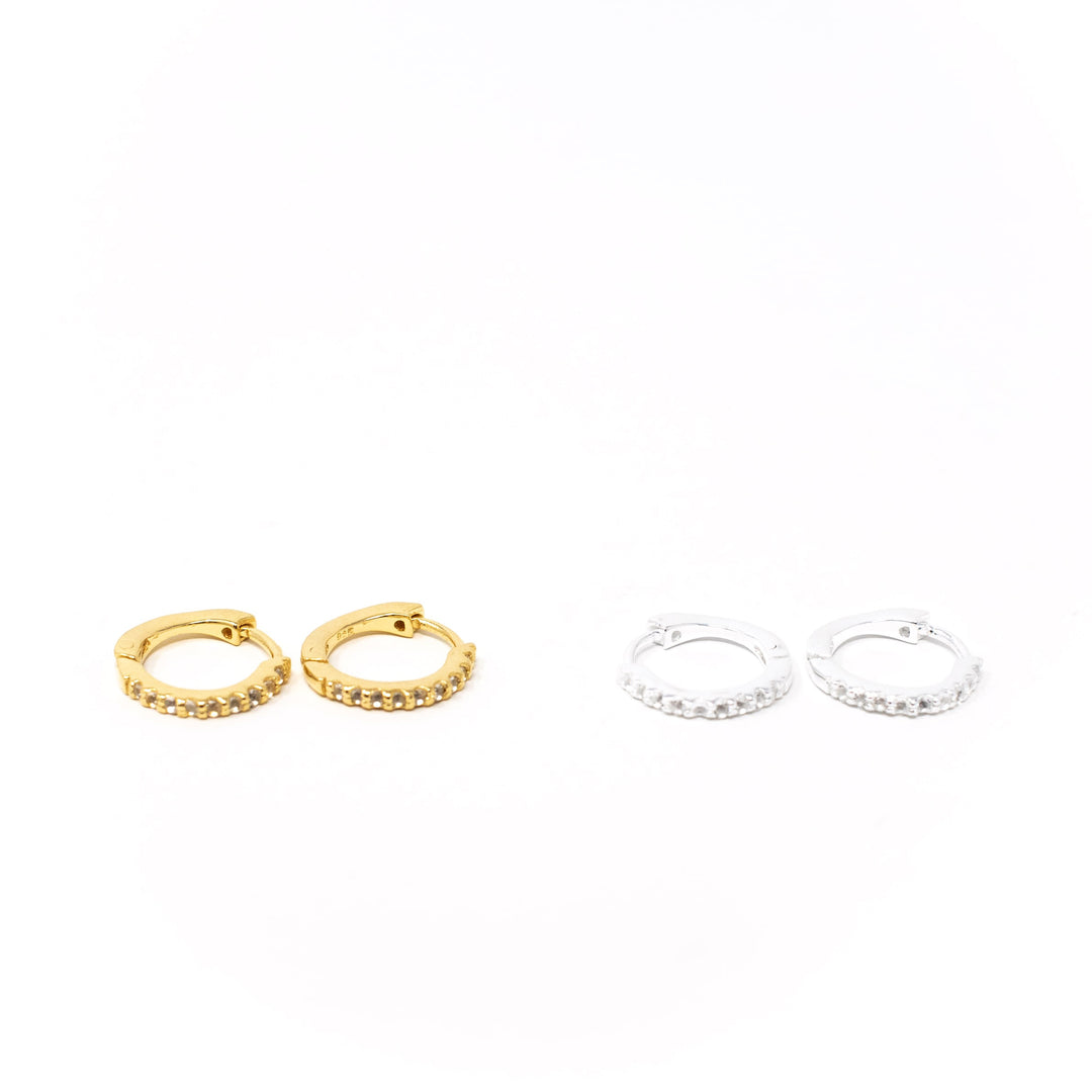 Dainty Pave Huggie