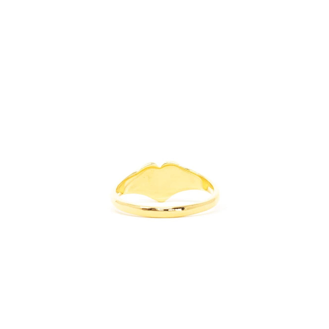 Hammered Heart Signet