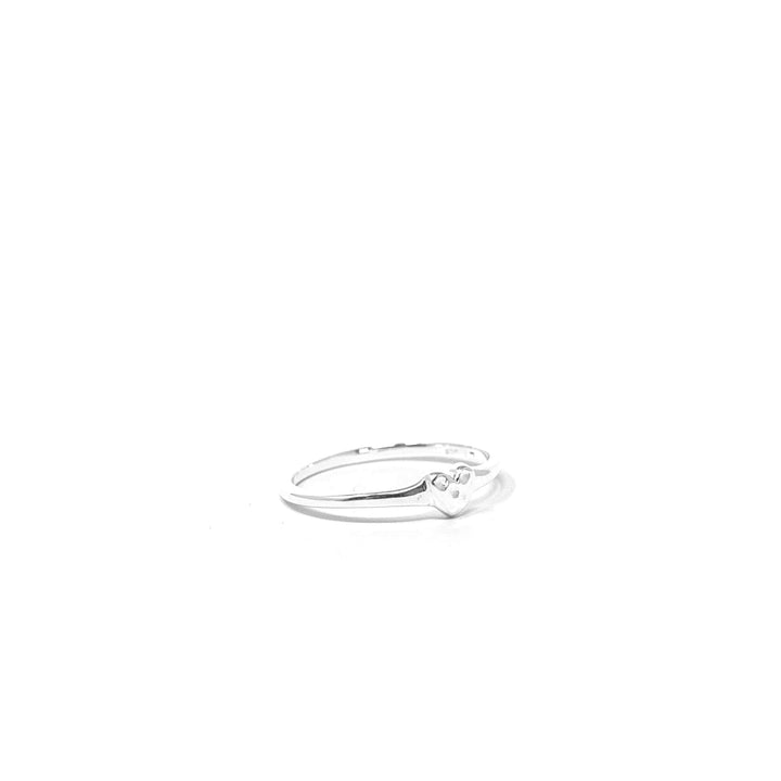 Hammered Heart Signet Mini