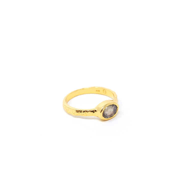 Hammered Oval Labradorite