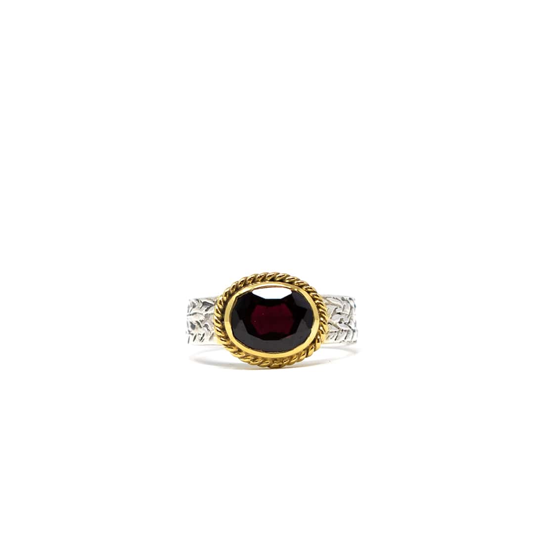 Boho Oblong Garnet