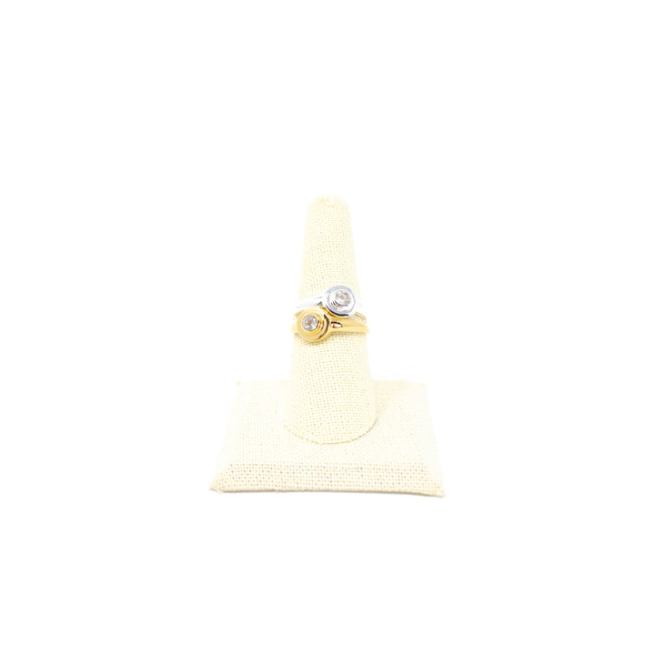 Round Signet Small White Topaz
