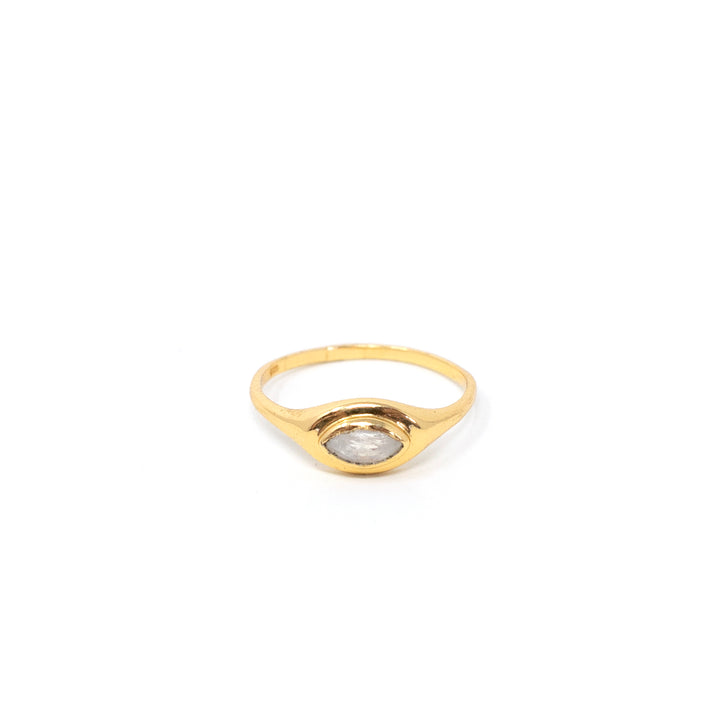 Marquise Signet Small Moonstone