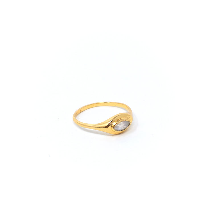 Marquise Signet Small Moonstone