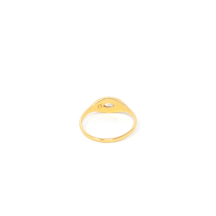 Marquise Signet Small Moonstone