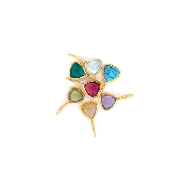 Birthstone Triangle Pendant