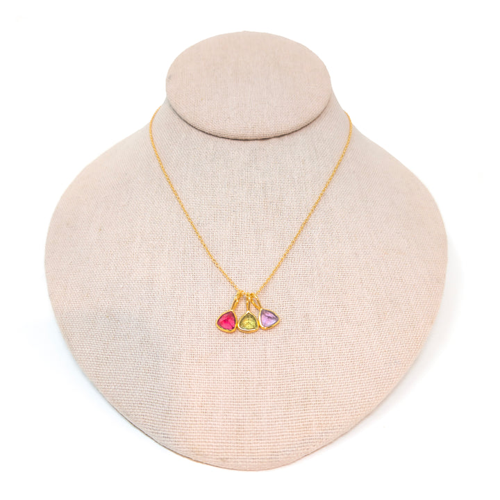 Birthstone Triangle Pendant