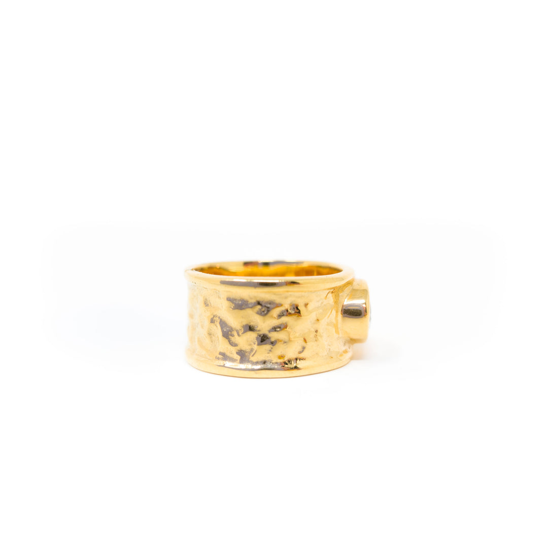 Statement Hammered Ring