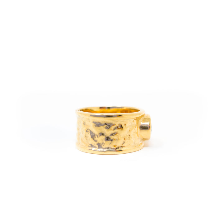 Statement Hammered Ring
