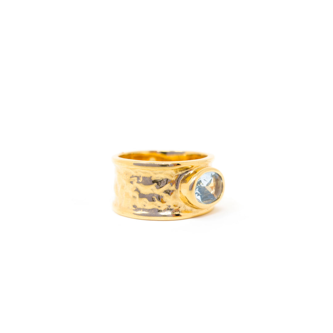 Statement Hammered Ring
