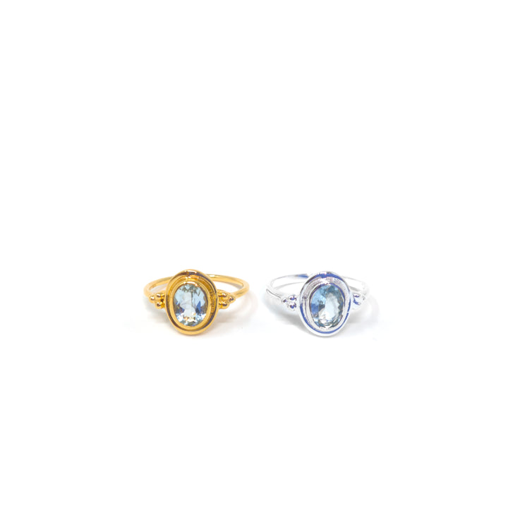 Heirloom Halo Aquamarine