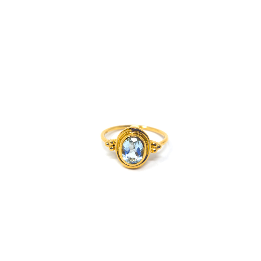 Heirloom Halo Aquamarine
