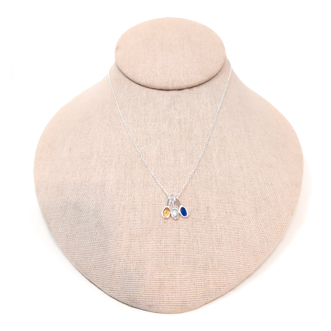 Birthstone Small Oval Pendant