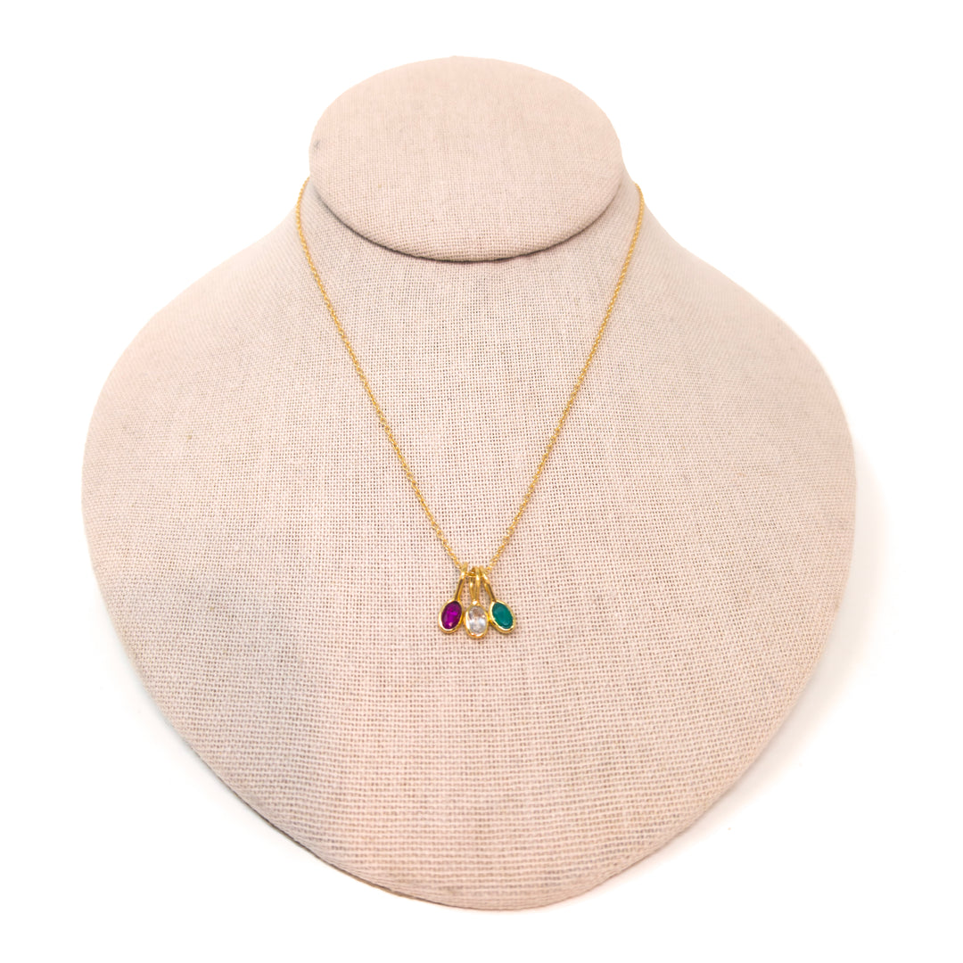 Birthstone Small Oval Pendant