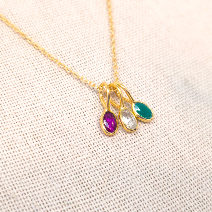 Birthstone Small Oval Pendant