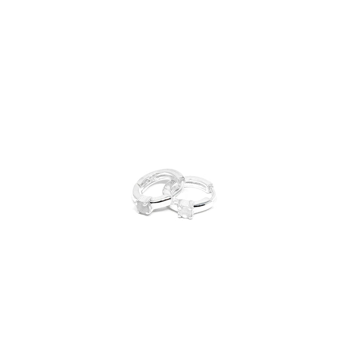 Dainty Huggie Moonstone
