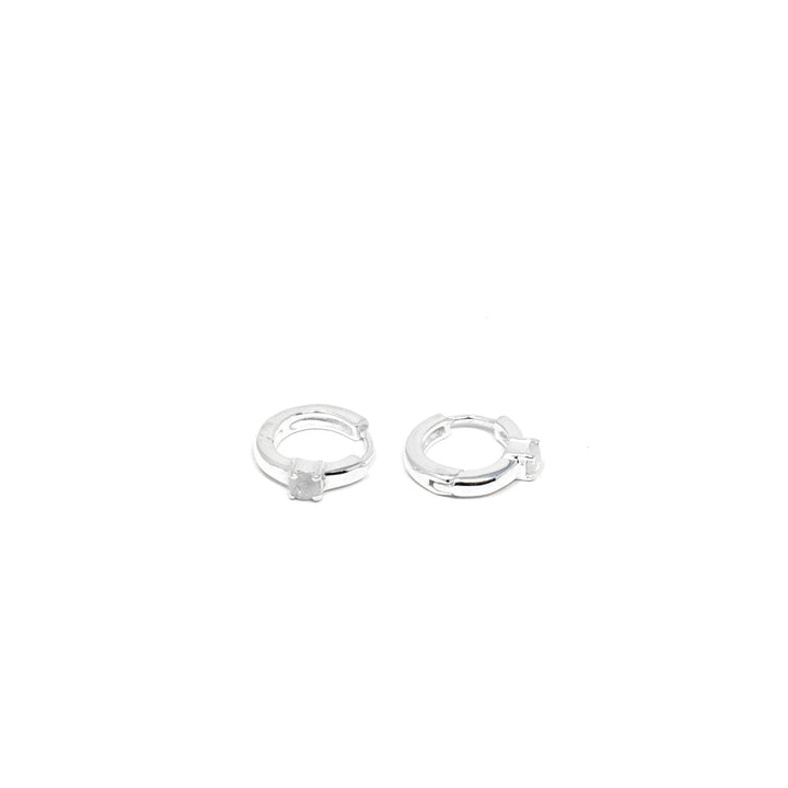 Dainty Huggie Moonstone