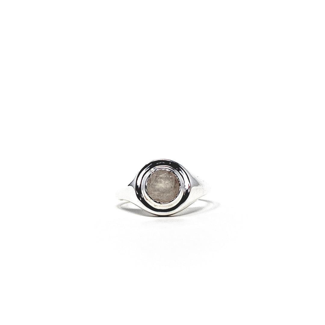 Round Signet Moonstone