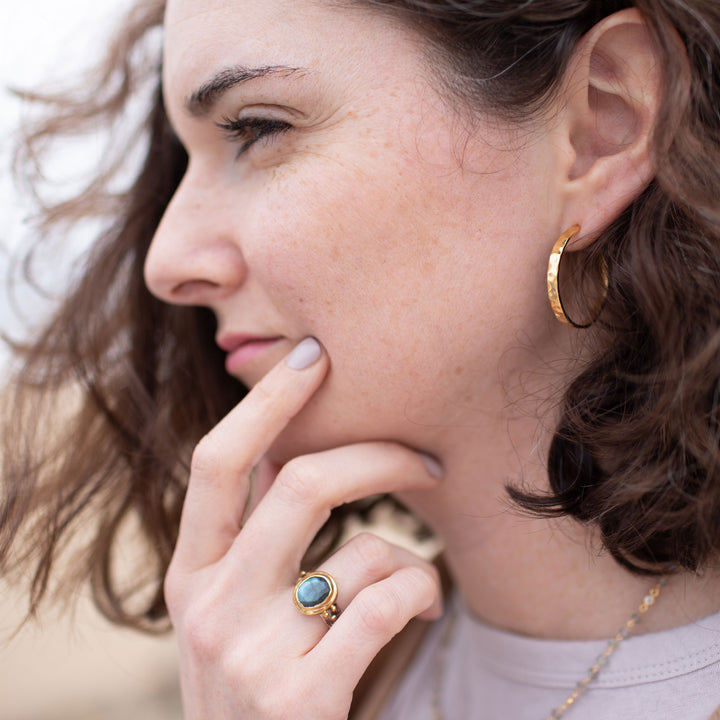Hammered Hoop 30mm