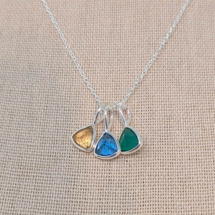 Birthstone Triangle Pendant