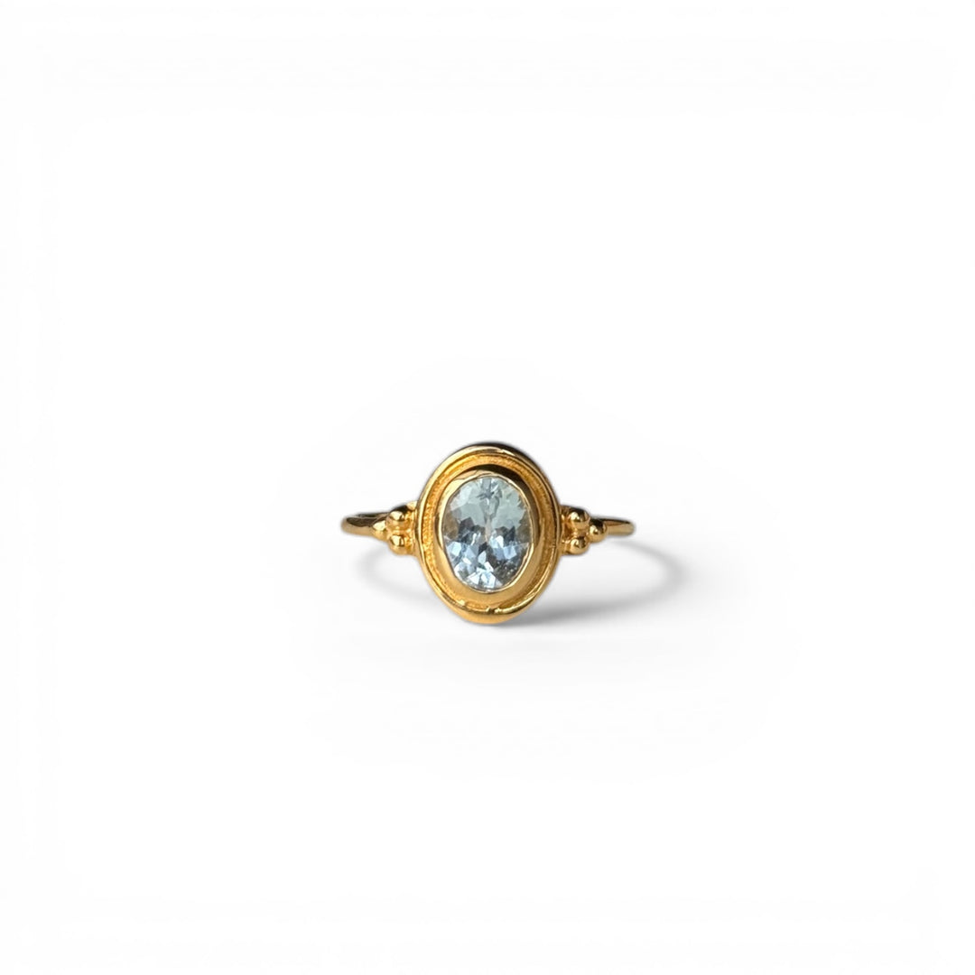 Heirloom Halo Aquamarine