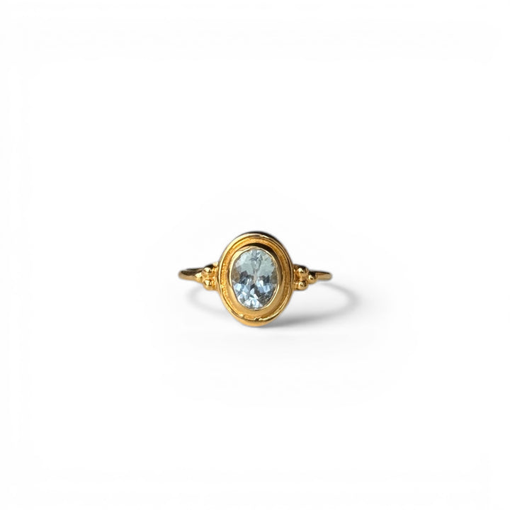 Heirloom Halo Aquamarine