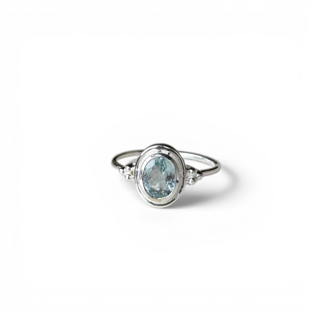 Heirloom Halo Aquamarine
