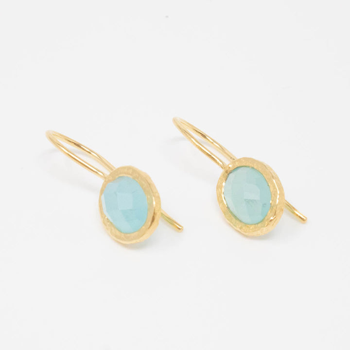 Oblong Aqua Chalcedony
